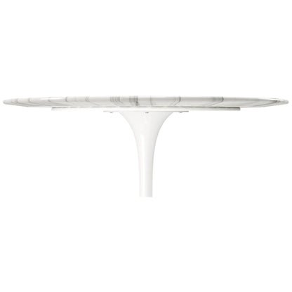 Tulip Marble Dining Table - 40" Round White