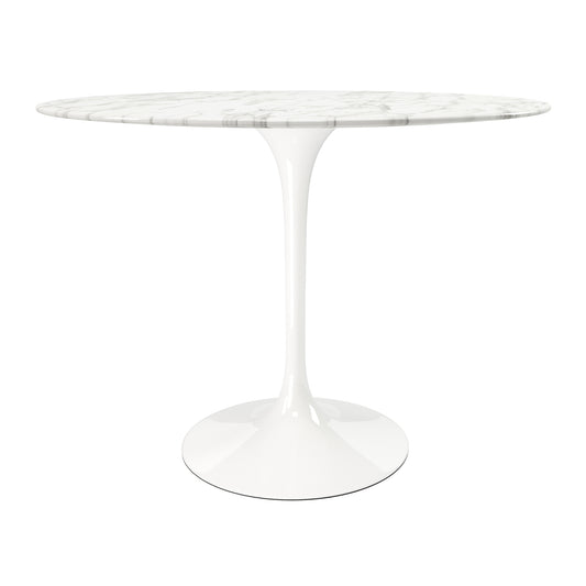 Tulip Marble Dining Table - 40" Round White