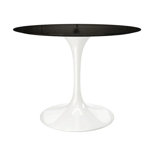 Tulip Fiberglass Dining Table, 42" Round White Base