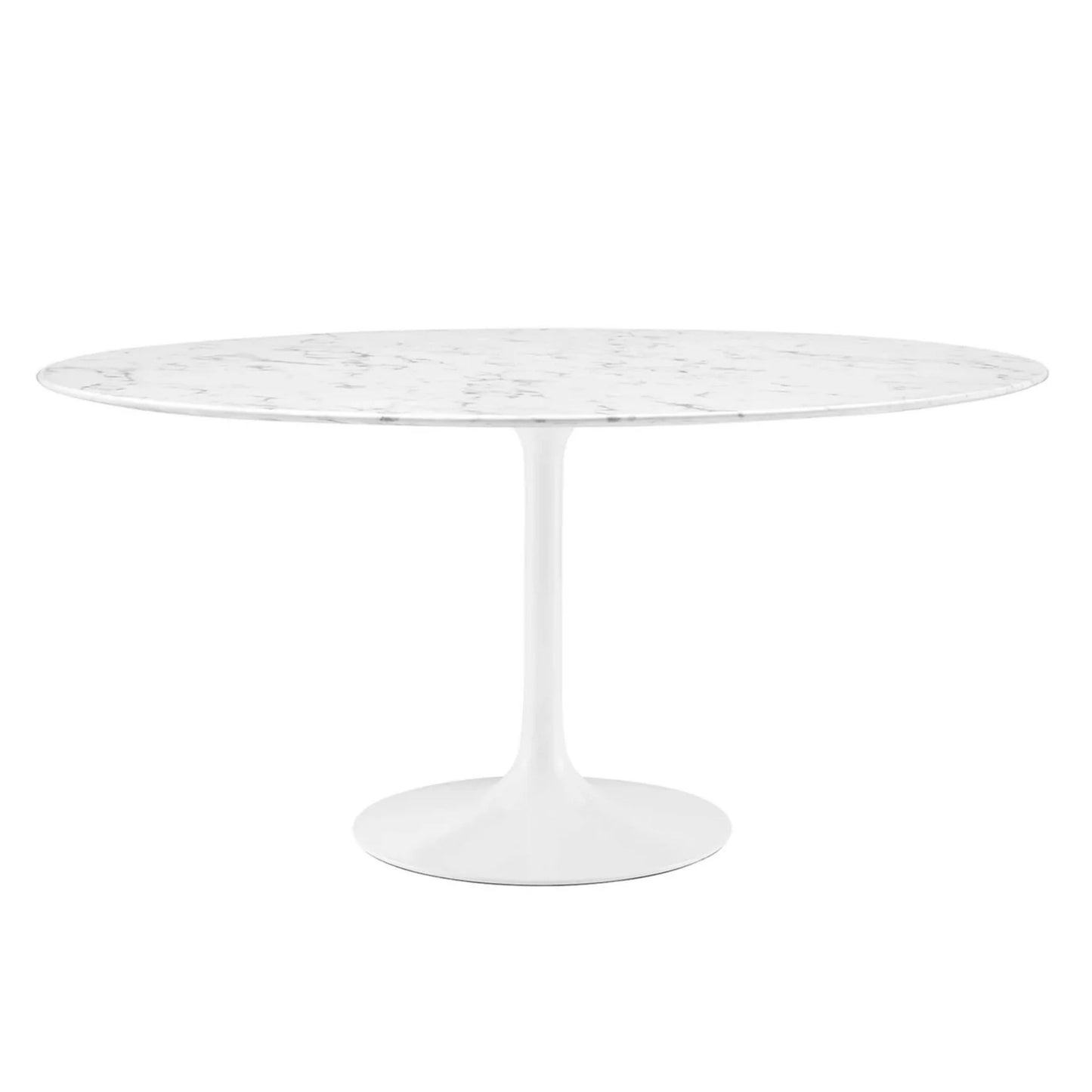 Tulip Marble Dining Table - 60" Round White