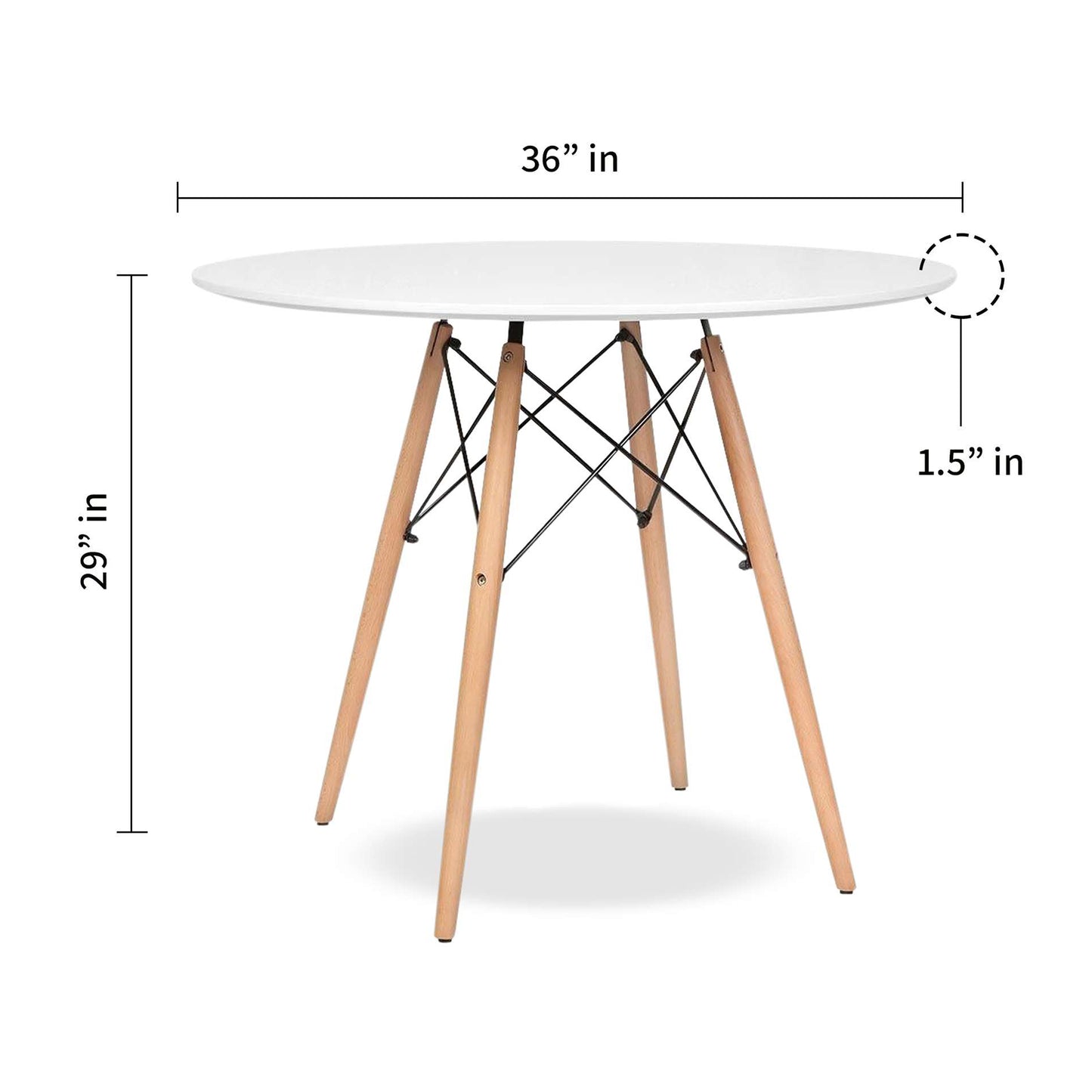Eiffel Dining Table, 36" Round
