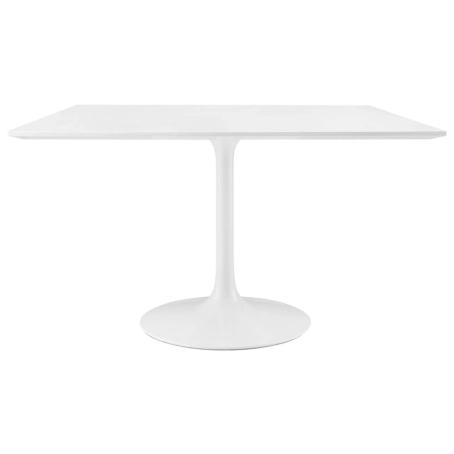 Tulip Dining Table, 48" Square White