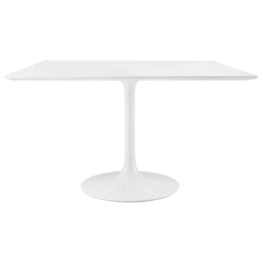 Tulip Dining Table, 48" Square White