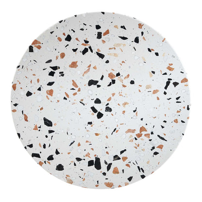 Tulip Marble Side Table - 20" Round, Gold Terrazzo
