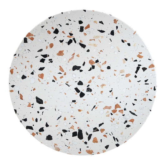 Tulip Marble Side Table - 20" Round, Gold Terrazzo