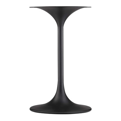 Tulip Marble Side Table - 20" Round, Black Base