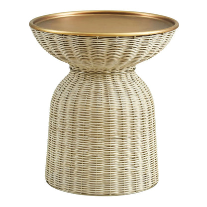 Axis Rattan Side Table, Round