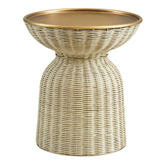 Axis Rattan Side Table, Round