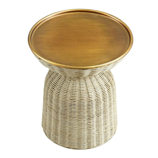 Axis Rattan Side Table, Round