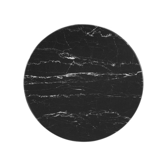 Tulip Marble Side Table - 20" Round, White Base