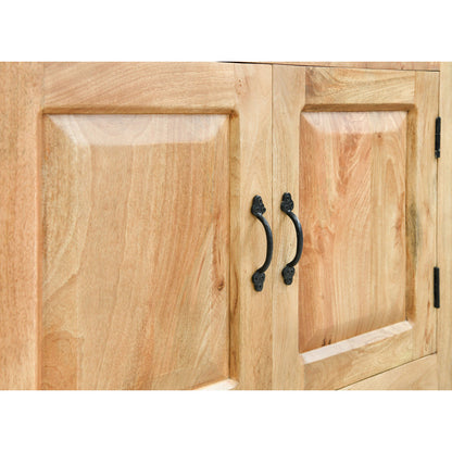 Asmine 69" Solid Wood Sideboard, Natural