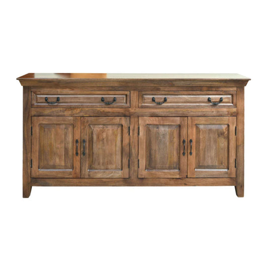 Asmine 69" Solid Wood Sideboard, Light Walnut