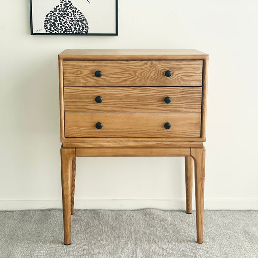 H Solid Wood Chest Of Drawers, Natural