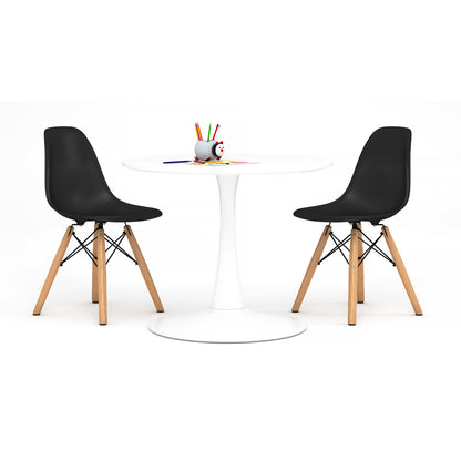 Kids Tulip Table Set, Black