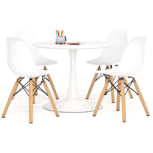 Kids Tulip Table Set, White