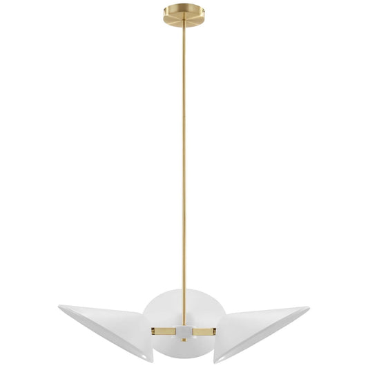 Ramon 3-Light 3" Arm Pendant, White