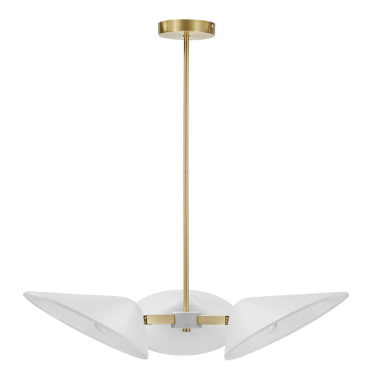 Ramon 3-Light 3" Arm Pendant, White