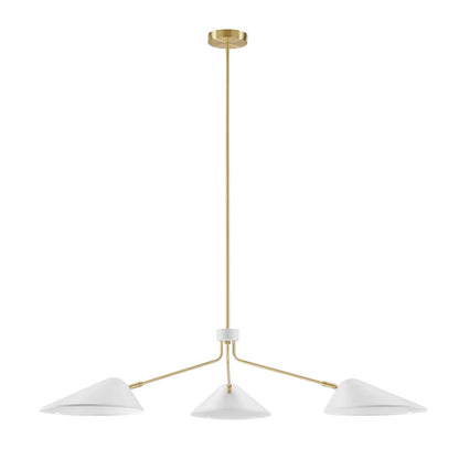 Ramon 3-Light 14" Arm Pendant, White