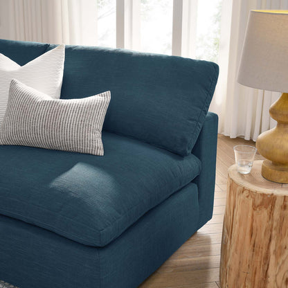 Haven 4 Seater Sectional Sofa, Azure